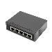 Industrial 5-Port Gigabit PoE Extender 1-Port 802.3bt PoE to 4-port 802.3af/at