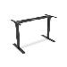 Electrically Height-Adjustable Table Frame, dual motor, 3 levels, black
