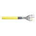 installation cable - CAT 7A - S/FTP - AWG 22/1 simplex - 500m - yellow - B2ca