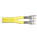 installation cable - CAT 7A - S/FTP - AWG 22/1 Duplex - 500m - yellow - B2ca