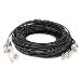 Breakout cable - 12 Fibers OM4 LC/UPC-LC/UPC universal black 30m
