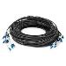 Breakout cable - 12 Fiber SM G.657.A1 LC/UPC-LC/UPC universal black 30m