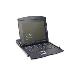 Modularized 43.2cm (17in) TFT console with 8 port Cat.5 KVM, RAL 9005 black -  CH keyboard