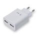 Power Charger 2-ports 2.5a White
