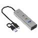 USB-c / USB-a Metal Charging Hub 4 Port With Power Delivery 85w