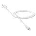 Mophie USB Cable  USB - A to Lightning 1M White Braided