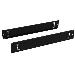 Set Of 2 Perforated Pliths 600mm X 100mm Black