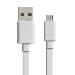 Flat Cable - USB - Micro USB - 1m - White