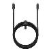 Travel Cable - USB-c - Lightning - 3m - Black